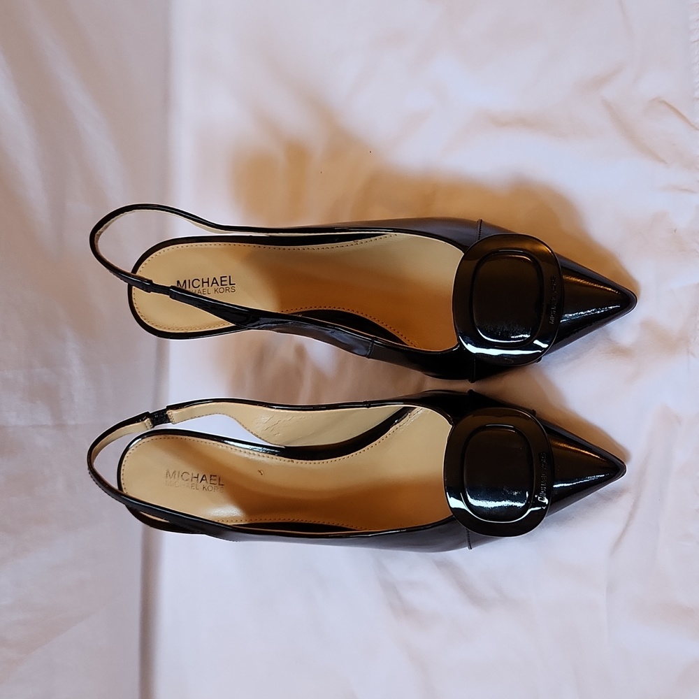 Michael Kors Black Collection Sling Back Stiletto Sz 9m